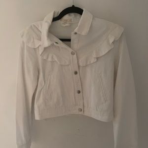 Denim white jacket